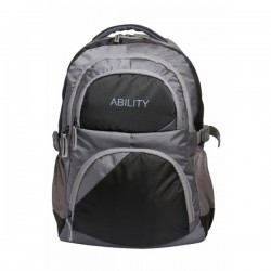 Aqsa Ability7 Designer Laptop Bag (Grey and Black)
